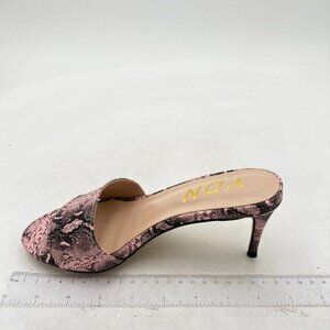 YDN Women's Comfy Kitten Low&High Heel Mules Slip on Clog Sandals Open Toe Dress